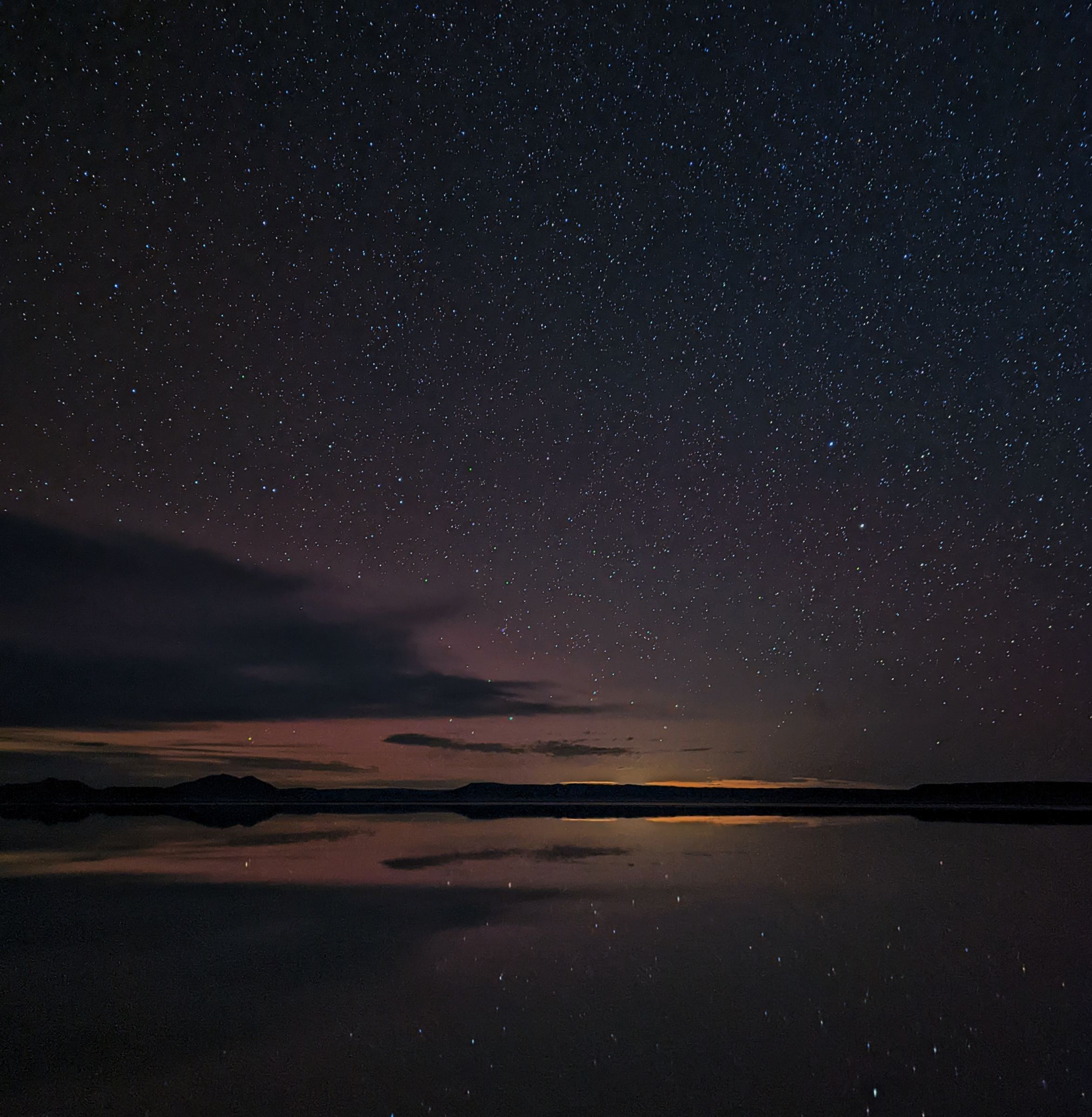 Milky Way reflected on the Alvord playa